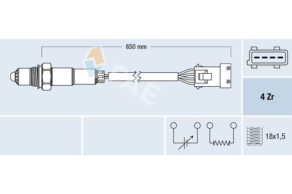 Oksijen (Lambda) Sensörü  FAE 77383