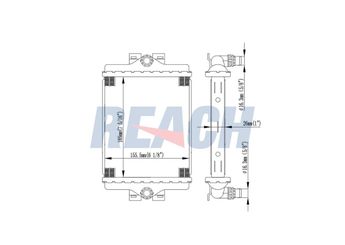 Su Radyatörü  RADISEN RR 606270  17117600697 17117628057 RR606270