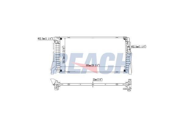 Su Radyatörü  RADISEN RR 606340