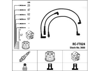 Buji Kablosu  NGK 3666  7626750 76 26 75 0