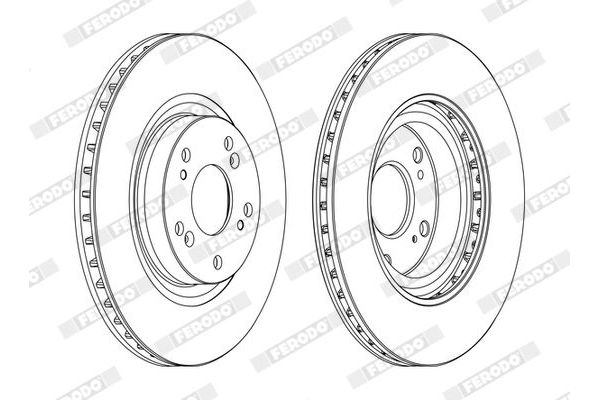 Fren Disk Ayna Ön Sağ ve Sol Honda Civic 3 Kapı (FN)(01.2007->)  FERODO DDF1596C