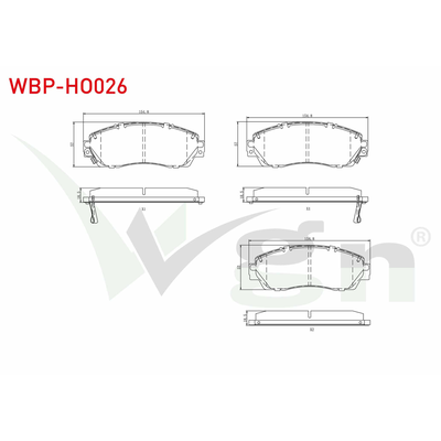 Fren Disk Balata Ön WGN WBP-HO026