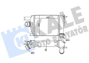 Turbo Radyatörü  KRAFTVOLL 08030021  144967634R 144965154R 144966051R 14461B680C