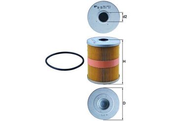 Yağ Filtresi  MAHLE OX 125D  OX125D OX 125D 21115561A 021115561A 21115562 021115562 1669779 95VW6714AA EFL398