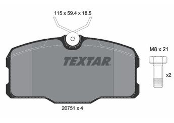 Fren Disk Balata Ön TEXTAR 2075101  A0014208020 14200020 0014200020 14208020 0014208020 A0004204720 A0014200020 A0004204620 4204620 0004204620 4204720 0004204720 A0014204620 14204620 0014204620