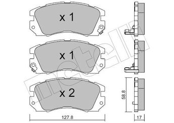 Fren Disk Balata Ön DAIWA 050-6350A  26296AA040 26296-AA040 26296AA041 26296-AA041 26296AA180 26296-AA180 26296AA181 26296-AA181 26296AA182 26296-AA182 26296AA183 26296-AA183 26296FA040 26296-FA040 26296FA041 26296-FA041