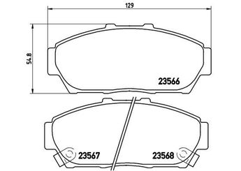 Fren Disk Balata Ön BREMBO P 28 048  45022ST7000 45022ST7405 45022ST7415 45022ST7010 45022ST7020 45022ST7406 45022ST7409 45022ST7416 45022ST7A00 45022ST7A01 45022ST7A02 H4502ST7003 AY040HN013