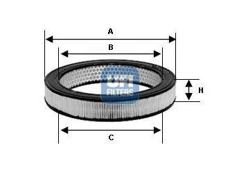 Hava Filtresi  UFI 30.943.00  5012564 9974620 CAM7939 UAM5361