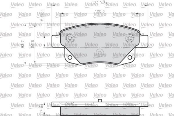 Fren Disk Balata Arka Ford Transit Kombi (TT9)(2006->)  VALEO 872486