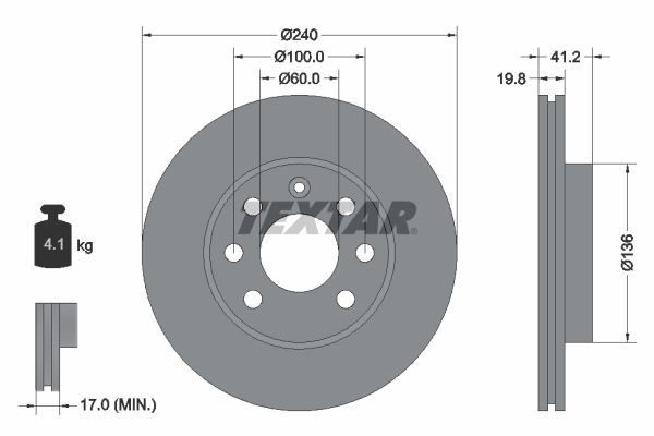 Fren Disk Ayna Ön Sağ ve Sol Opel Corsa C (2003->)  OPEL ORJINAL 95526649