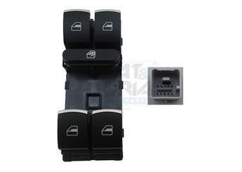 Cam Açma Düğmesi Ön Sağ veya Sol BITAPART BVO387024  5K4959857 5K4 959 857 5K4959857XSH 5K4 959 857 XSH 5K4959857AXSH 5ND959857 5ND 959 857 5ND959857XSH 5ND 959 857 XSH