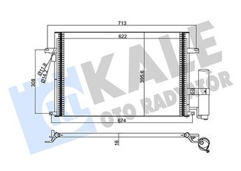 Klima Radyatörü  KALE 377100  96484931 96804274 96837834