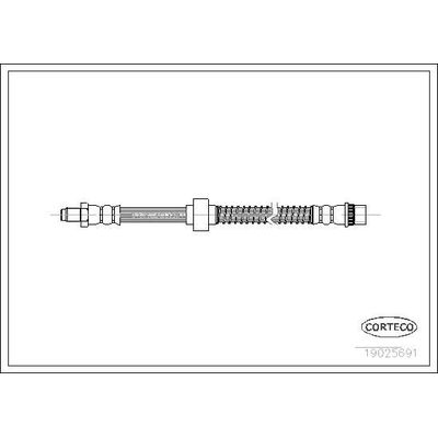 Fren Hortumu Ön Sağ veya Sol Citroen Xantia Break (01.1998->)  WALBURG WBH0337