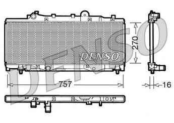 Su Radyatörü  DENSO DRM09092  DRM09092 7783504