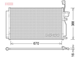 Klima Radyatörü  DENSO DCN15002  20759648 4806936 96805196 20759647 96629581 4803979 4817564