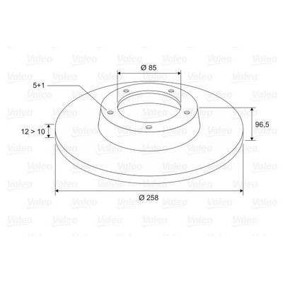 Fren Disk Ayna Arka Sağ ve Sol Volkswagen LT Kamyonet (01.1996->2006)  VALEO 197304
