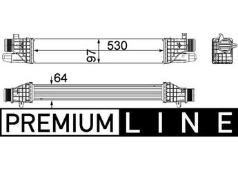 Turbo Radyatörü  MAHLE CI 257 000P  50514473 0000050514473