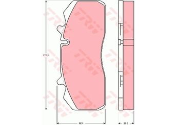 Fren Disk Balata Ön veya Arka TRW GDB5083  30570080000 12182492 12182192 12999737