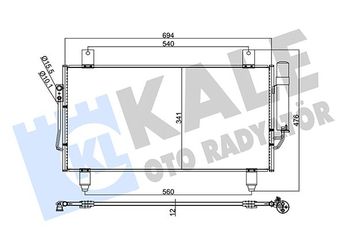 Klima Radyatörü  KALE 345780  7812A218 7812A220 7812A394