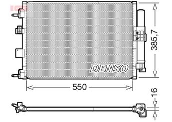 Klima Radyatörü  DENSO DCN10046  DV6119710AB DV6119710DB 1907402 1828970 2012806 2387335 2462991 DV6119710AC DV6119710AD DV6119710DA