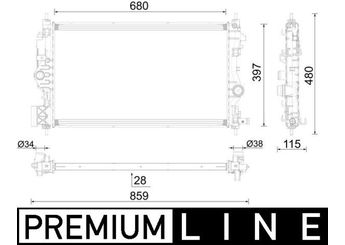 Su Radyatörü  OPEL ORJINAL 13480872  13480872 39074650