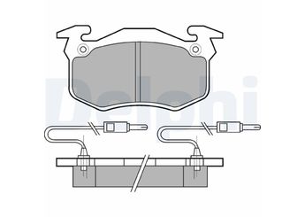 Fren Disk Balata Ön DELPHI LP382  425032 4250.32 425050 4250.50 425262 4252.62 444882 4448.82