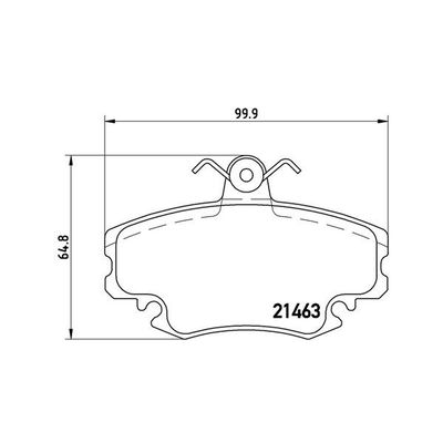 Fren Disk Balata Ön Renault R 5 (B/C40)(1985->)  MAGNETI MARELLI 363700468008