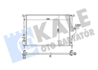 Su Radyatörü  KALE 348685  8200411166 214100980R 8200735039 82 00 735 039