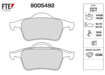 Fren Disk Balata Arka FTE 9005492  8634925 272399 2723997 272399.7 274334 30648382 30665552 30681695 30683858 8623862 86349255