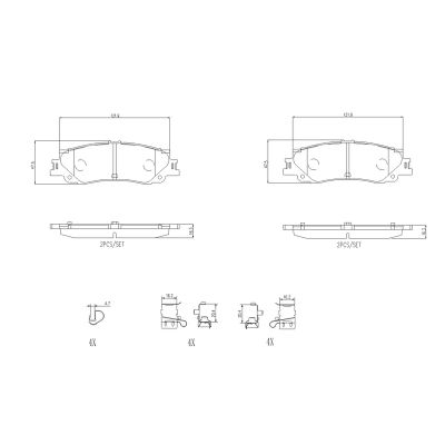 Fren Disk Balata Ön Toyota Land Cruiser (J15)(2018->)  BREMBO P 83 192