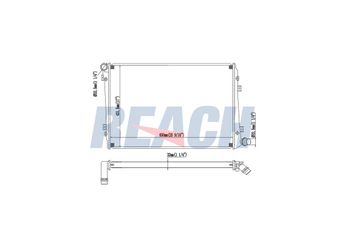 Su Radyatörü  VEKA 16-4305B-26  1K0121251DP 1K0121251AL 1K0121251AN 3C0121253AK 3C0121253R 1K0121251BL 1K0121251EJ