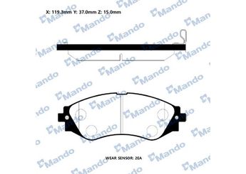 Fren Disk Balata Ön MANDO RMPD08NS  96245178 9624 5178 96253367 9625 3367 96253382 9625 3382 96253383 9625 3383 96446742 9644 6742 96496765 9649 6765 96349059 9634 9059 96495164 9649 5164 96843089 9684 3089 P96245178 P9624 5178