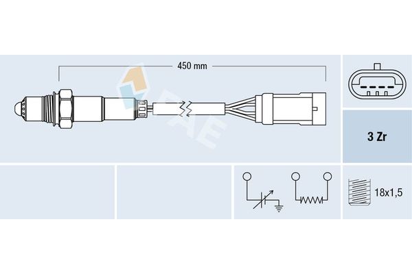 Oksijen (Lambda) Sensörü  FAE 77222