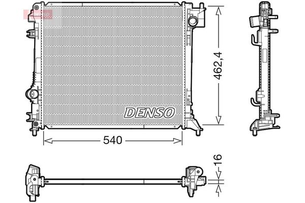 Su Radyatörü  DENSO DRM46063
