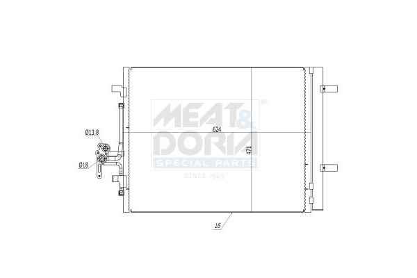 Klima Radyatörü  Volvo XC70 (04.2007->)  NRF 35884