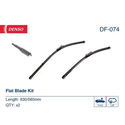 Silecek Süpürgesi Ön  630/560 mm - 25/22 inç Mercedes S -Serisi Maybach Sedan (BM 222)(12.2014->)  DENSO DF-074