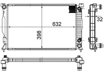 Su Radyatörü  MAHLE CR 1898 000S  8E0121251P