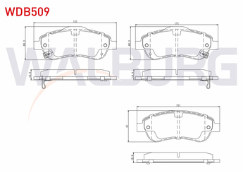 Fren Disk Balata Ön WALBURG WDB509  