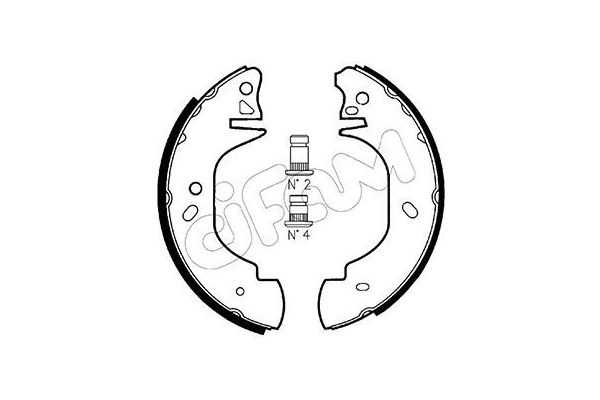 Fren Pabuçlu Balata Arka CIFAM 153-126