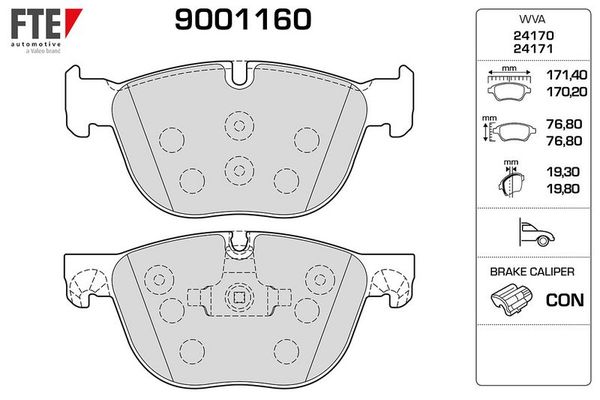 Fren Disk Balata Ön BMW X6 M Serisi (E71)(2009->)  FTE 9001160
