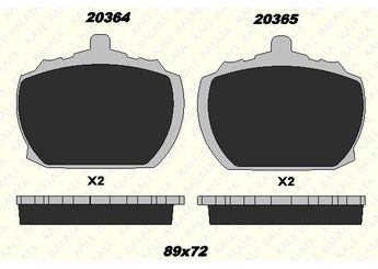 Fren Disk Balata Ön KALE BALATA 20364 150 25  