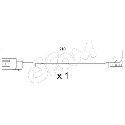 Balata İkaz Kablosu Arka DELPHI LZ0421