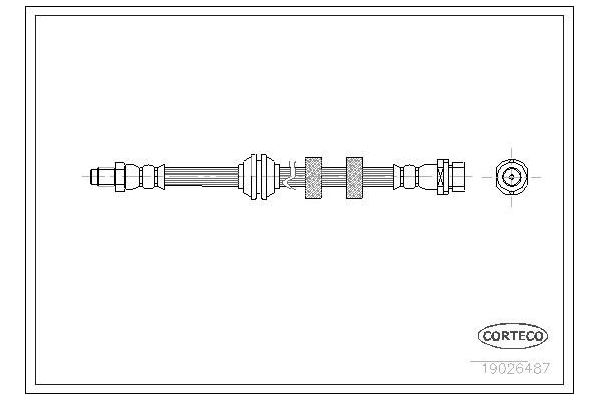 Fren Hortumu Ön Sağ veya Sol SVAC 20-0139