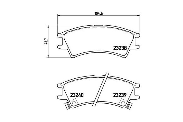 Fren Disk Balata Ön Hyundai Atos (MX)(1998->)  BREMBO P 30 011