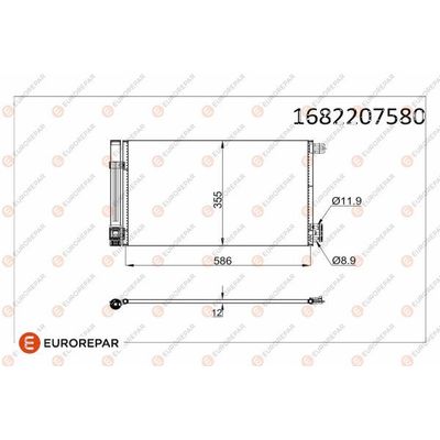 Klima Radyatörü  Alfa Romeo Giulietta (191)(2010->)  EUROREPAR 1682207580