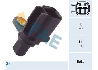 Abs Sensörü Arka Sağ veya Sol FAE 78113  1223622 1225843 1481190 1531487 3M5T2B372BB 3M5T-2B372-BB 3M5T2B372BC 3M5T-2B372-BC 3M5T2B372BD 3M5T-2B372-BD BP4K43711A BP4K-43-711 A BP4K43711B BP4K-43-711 B 30648986 30793635