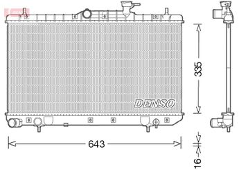 Su Radyatörü  DENSO DRM41014  DRM41014 2531025300