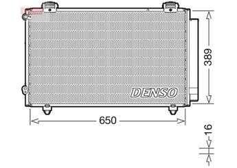 Klima Radyatörü  DENSO DCN50023  8845002150 8845012230 8846002110 8845013030 8845013031