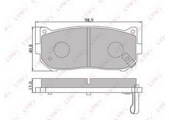 Fren Disk Balata Arka MANDO MBF015318  MBF015318 K2FC2628Z 0K2FC-26-28Z K9A02623Z 0K9A0-26-23Z K9A02628Z 0K9A0-26-28Z