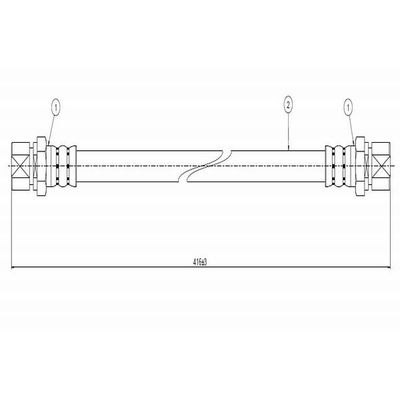 Fren Hortumu Ön Sağ veya Sol Opel Manta B (1985->)  CAVO C800 061A